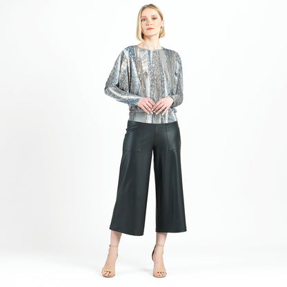 Dolman Sleeve Top - Python Taupe - Final Sale! | Clara Sunwoo