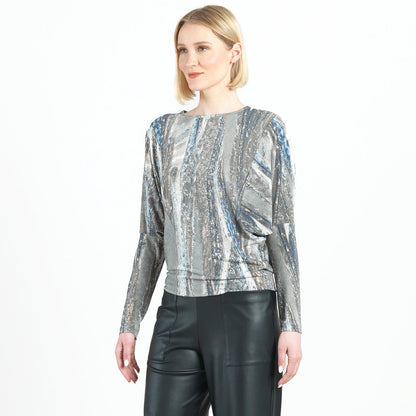 Dolman Sleeve Top - Python Taupe - Final Sale! | Clara Sunwoo
