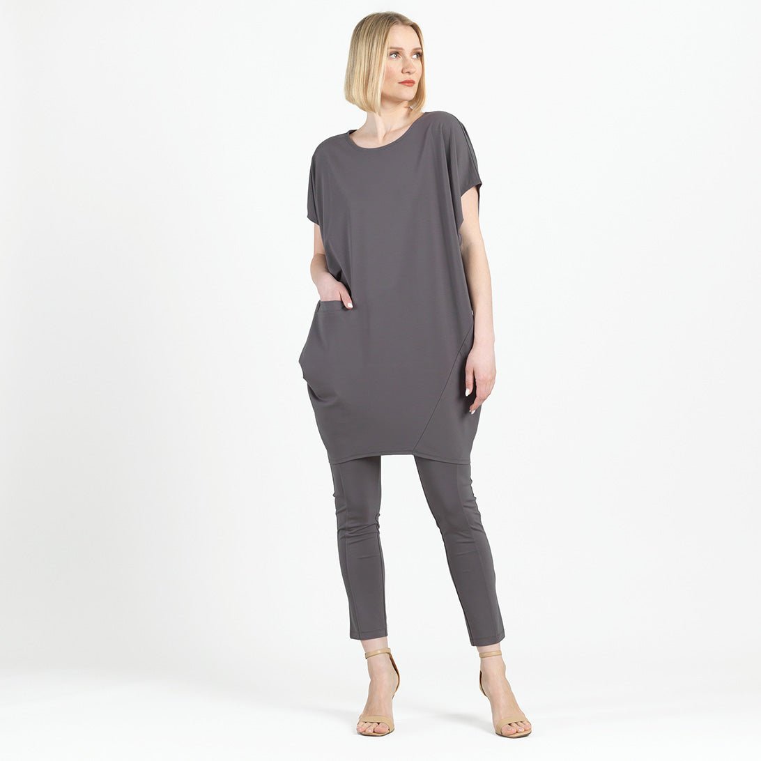 Rayon-Ponte Knit - Slim Rider Pant - Mocha - Final Sale! | Clara Sunwoo