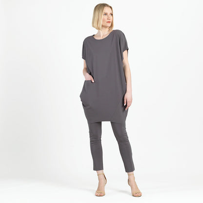 Rayon-Ponte Knit - Slim Rider Pant - Mocha - Final Sale! | Clara Sunwoo