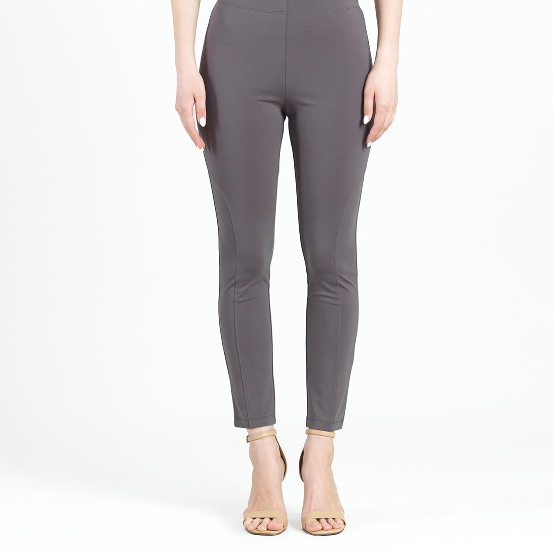 Rayon-Ponte Knit - Slim Rider Pant - Mocha - Final Sale! | Clara Sunwoo