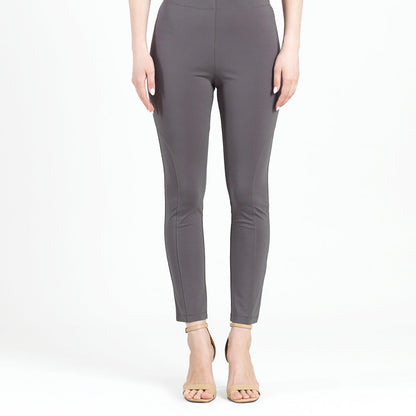 Rayon-Ponte Knit - Slim Rider Pant - Mocha - Final Sale! | Clara Sunwoo