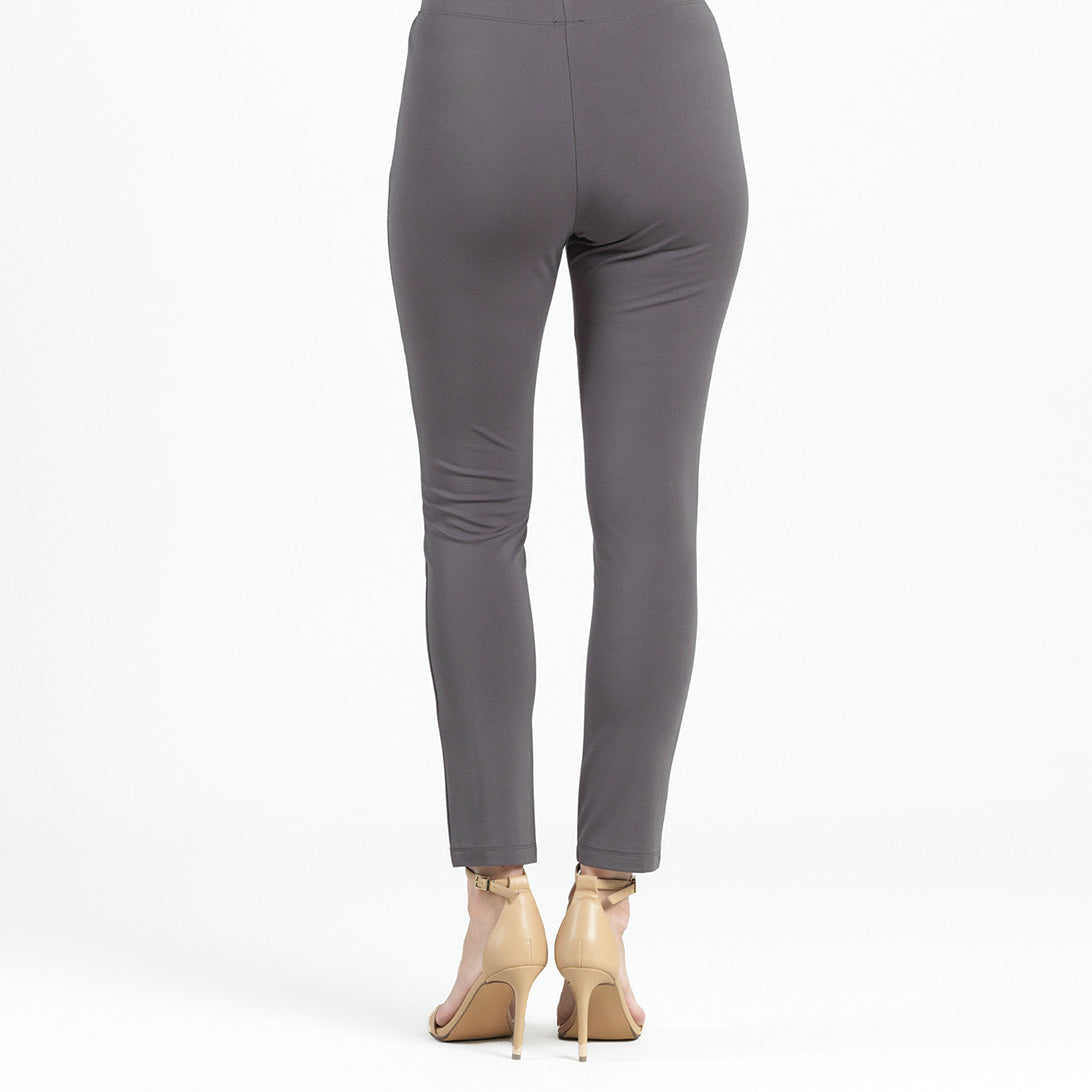 Rayon-Ponte Knit - Slim Rider Pant - Mocha - Final Sale! | Clara Sunwoo