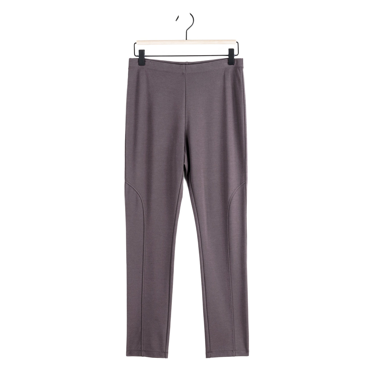 Rayon-Ponte Knit - Slim Rider Pant - Mocha - Final Sale! | Clara Sunwoo