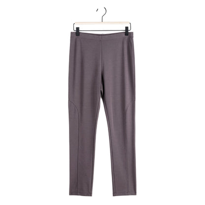 Rayon-Ponte Knit - Slim Rider Pant - Mocha - Final Sale! | Clara Sunwoo
