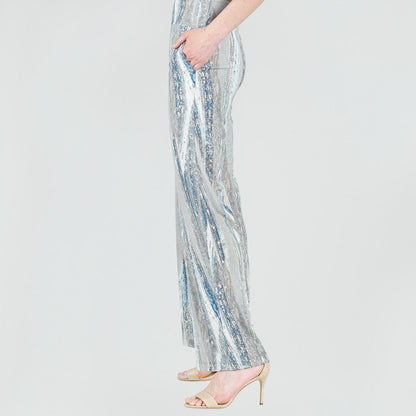 Signature Wide Leg Pocket Pant - Python Taupe - Final Sale! | Clara Sunwoo