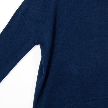 French Terry - Banded Hemline Sweater - Midnight Blue - Final Sale | Clara Sunwoo