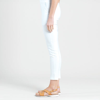 Techno Knit - Skinny Ankle Pocket Pant - White - Final Sale! | Clara Sunwoo
