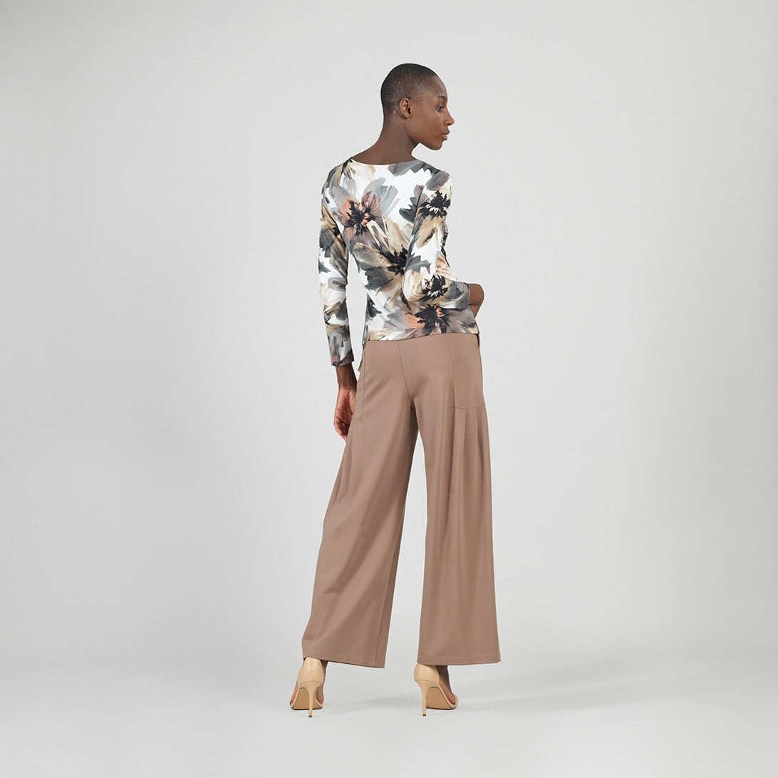 Gauze Knit - Side Tie Waist Top - Petal Whisper - Final Sale | Clara Sunwoo