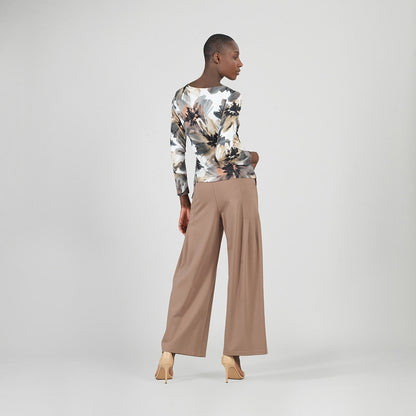 Gauze Knit - Side Tie Waist Top - Petal Whisper - Final Sale | Clara Sunwoo