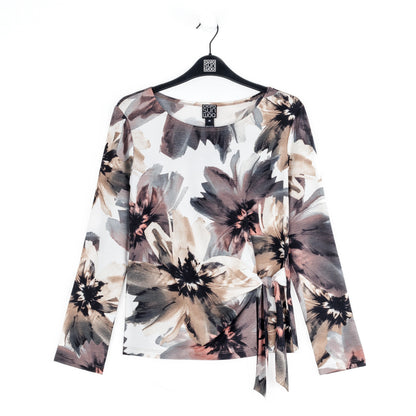 Gauze Knit - Side Tie Waist Top - Petal Whisper - Final Sale | Clara Sunwoo