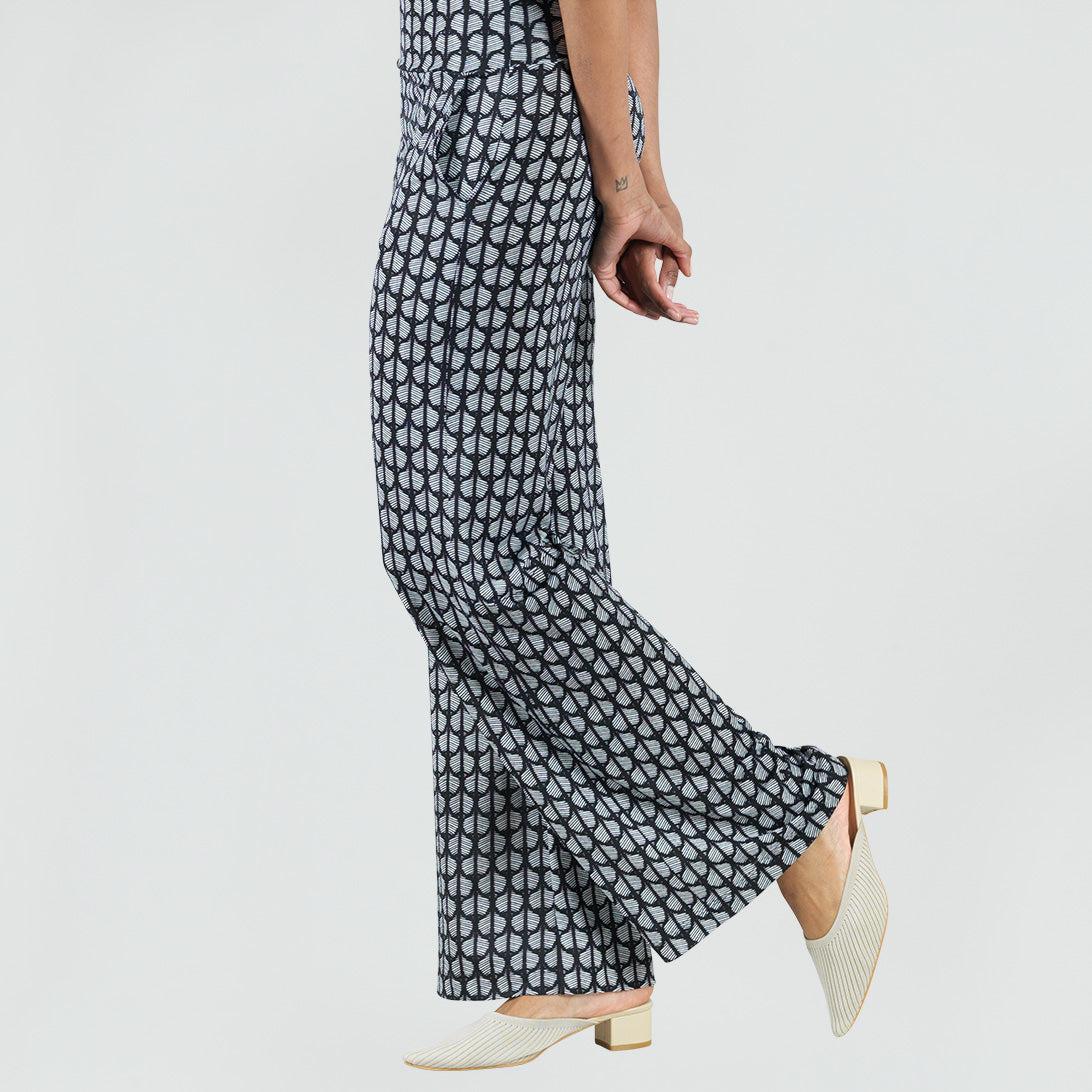 Signature Wide Leg Pocket Pant - Geo Striped - Final Sale! | Clara Sunwoo