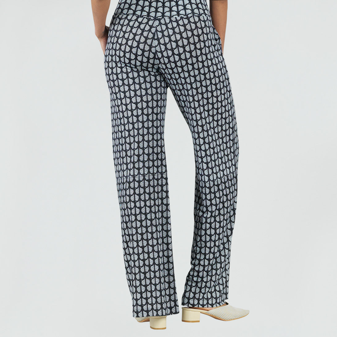 Signature Wide Leg Pocket Pant - Geo Striped - Final Sale! | Clara Sunwoo