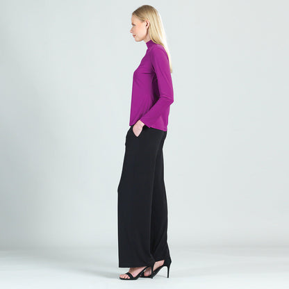 Long Sleeve Choker Top - Violet - Final Sale! | Clara Sunwoo