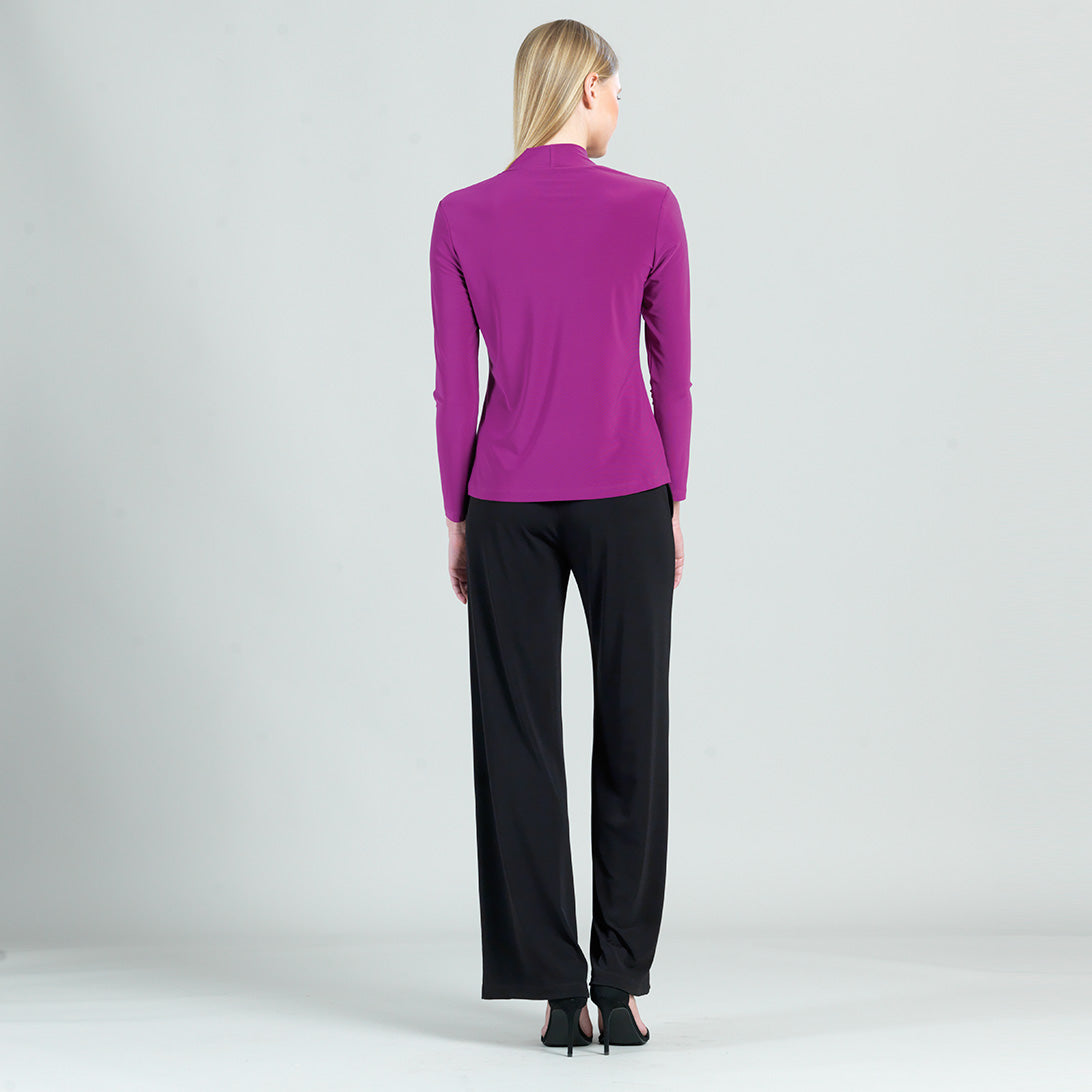 Long Sleeve Choker Top - Violet - Final Sale! | Clara Sunwoo