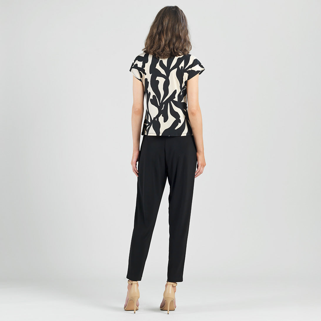 Drape Neck Loop Front Top - Leaf Shadow - Final Sale | Clara Sunwoo