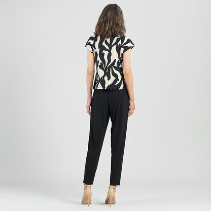 Drape Neck Loop Front Top - Leaf Shadow - Final Sale | Clara Sunwoo