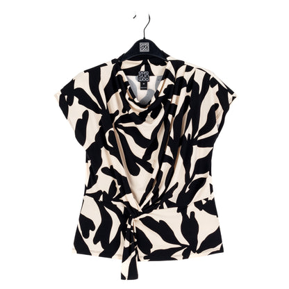 Drape Neck Loop Front Top - Leaf Shadow - Final Sale | Clara Sunwoo