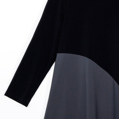 Color Block Angle Flow Tunic - Charcoal - Final Sale! | Clara Sunwoo
