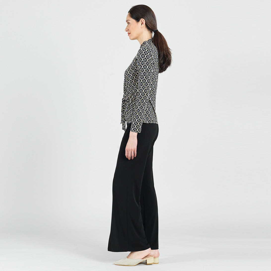 Textured Center Front Tie Top - Chain Link - Final Sale! | Clara Sunwoo