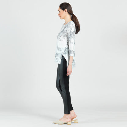 Foil Knit - Parachute Hem Tunic - Abstract Marble - Final Sale! | Clara Sunwoo