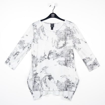 Foil Knit - Parachute Hem Tunic - Abstract Marble - Final Sale! | Clara Sunwoo