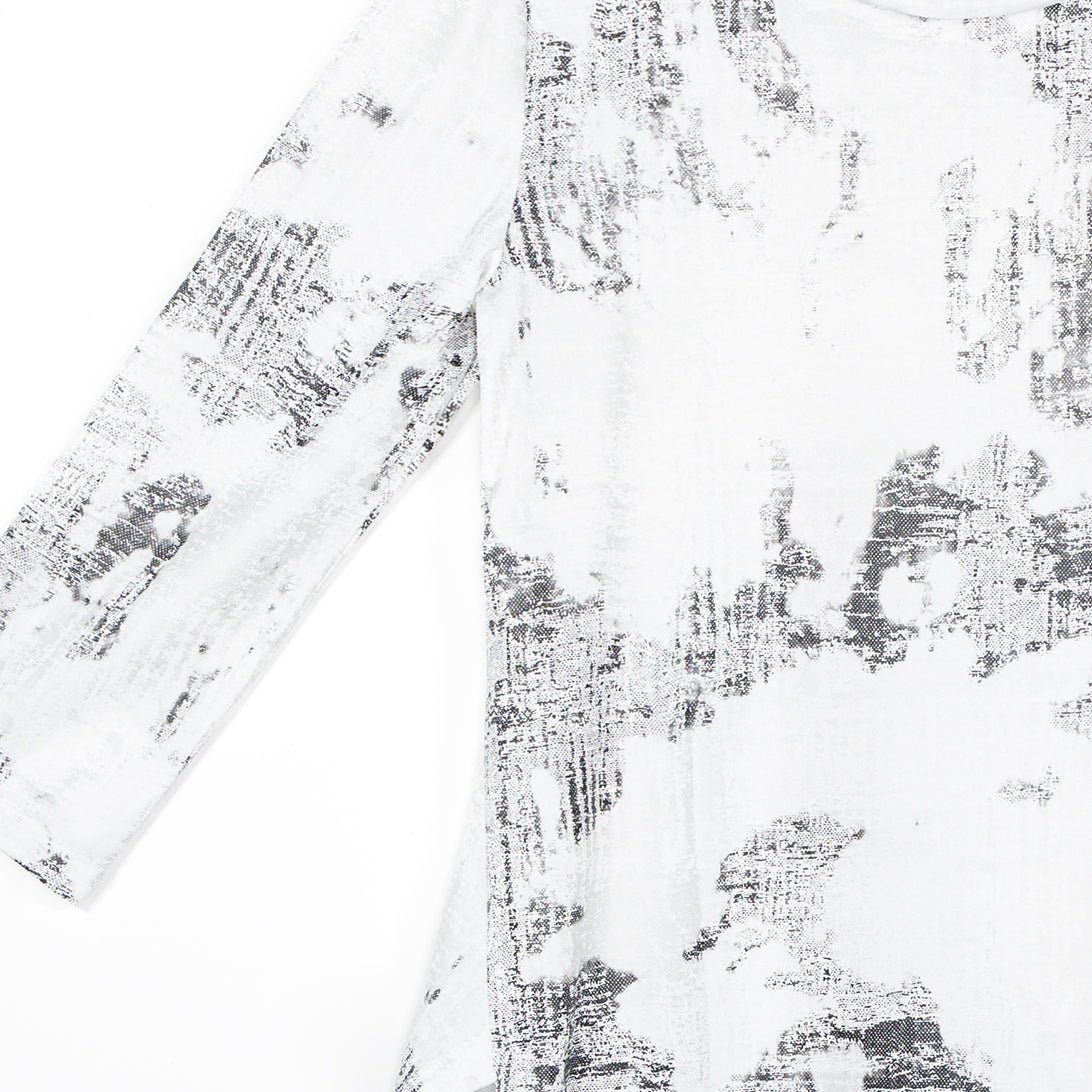 Foil Knit - Parachute Hem Tunic - Abstract Marble - Final Sale! | Clara Sunwoo