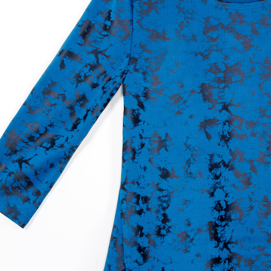 Foil Knit - Parachute Hem Tunic - Abstract Splatter - Final Sale! | Clara Sunwoo