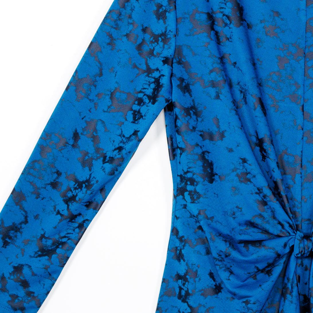 Foil Knit - Center Front Tie Top - Abstract Splatter - Final Sale! | Clara Sunwoo