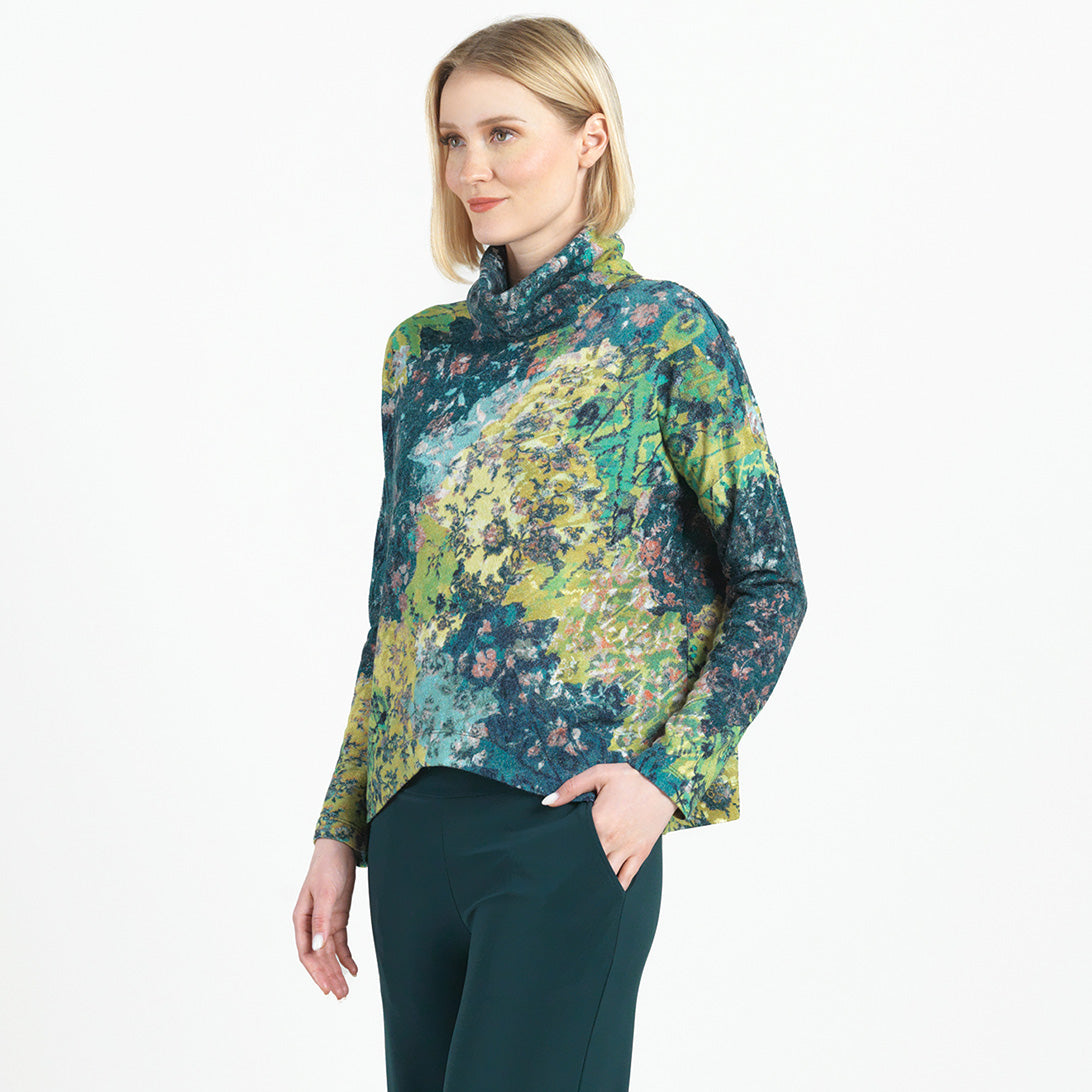Cozy Texture - Tipped Hem Sweater - Floral Patch - Final Sale! | Clara Sunwoo