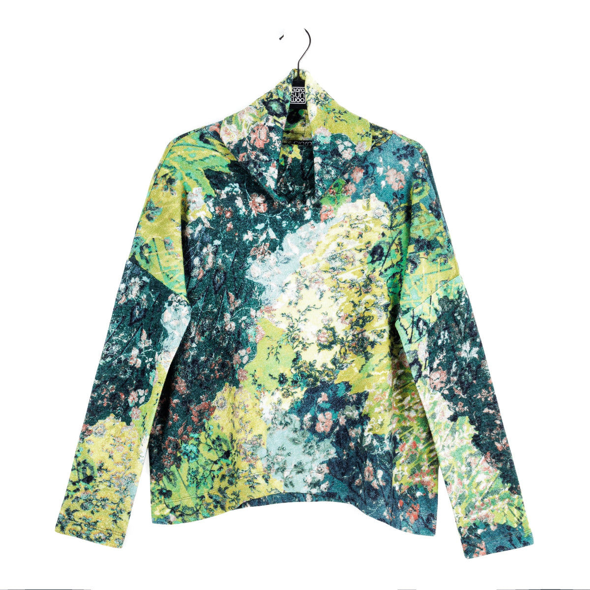 Cozy Texture - Tipped Hem Sweater - Floral Patch - Final Sale! | Clara Sunwoo