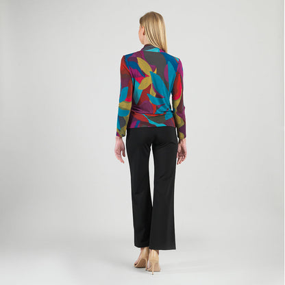 V-Neck Draped Pleat Top - Petal Burst - Limited Sizes | Clara Sunwoo