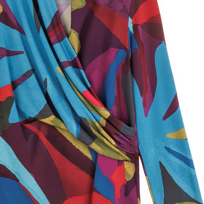 V-Neck Draped Pleat Top - Petal Burst - Limited Sizes | Clara Sunwoo
