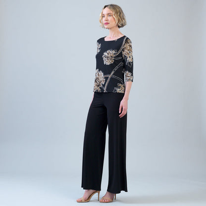 Scoop Neck Half Sleeve Top - Mum Blossom | Clara Sunwoo