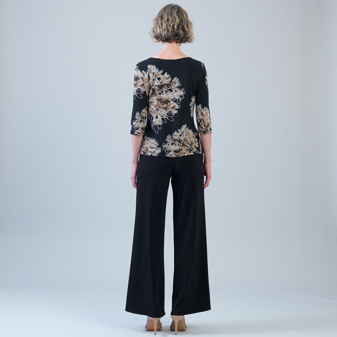 Scoop Neck Half Sleeve Top - Mum Blossom | Clara Sunwoo