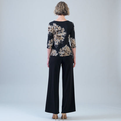 Scoop Neck Half Sleeve Top - Mum Blossom | Clara Sunwoo