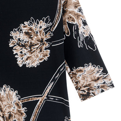 Scoop Neck Half Sleeve Top - Mum Blossom | Clara Sunwoo