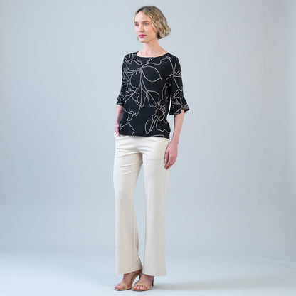 Tulip Cuff Top - Floral Starlight | Clara Sunwoo