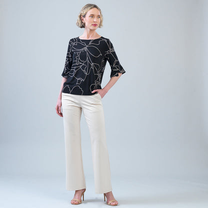Tulip Cuff Top - Floral Starlight | Clara Sunwoo