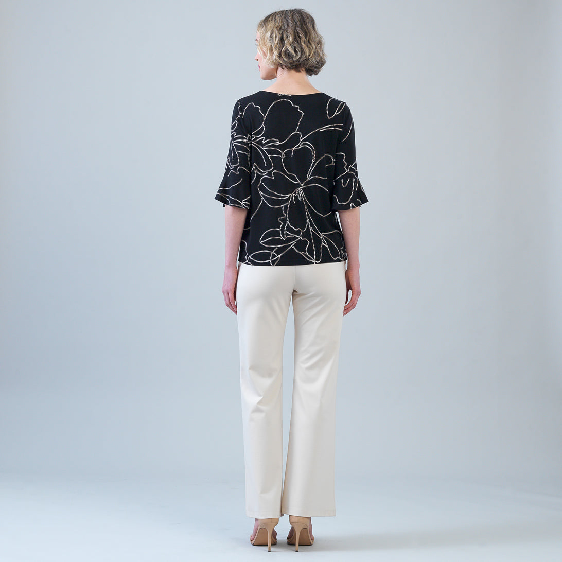 Tulip Cuff Top - Floral Starlight | Clara Sunwoo