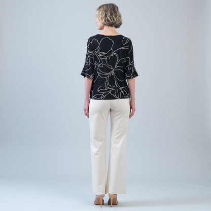 Tulip Cuff Top - Floral Starlight | Clara Sunwoo