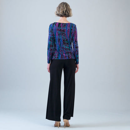 Side Twist Top - Track Stripe-Multi | Clara Sunwoo
