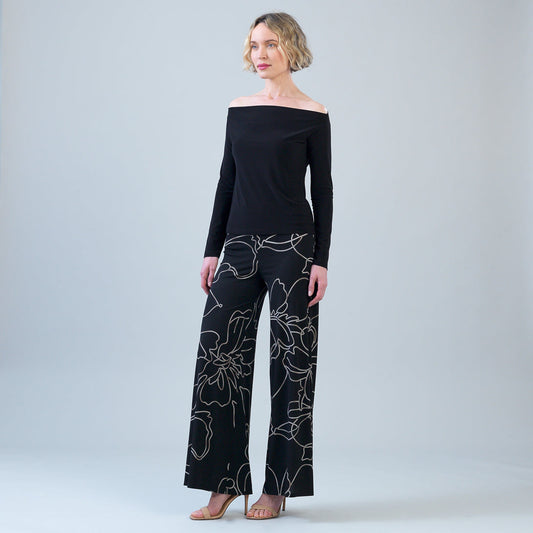 Modern Off Shoulder Top - Black | Clara Sunwoo