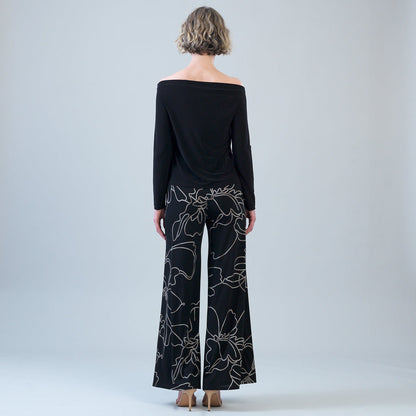 Modern Off Shoulder Top - Black | Clara Sunwoo