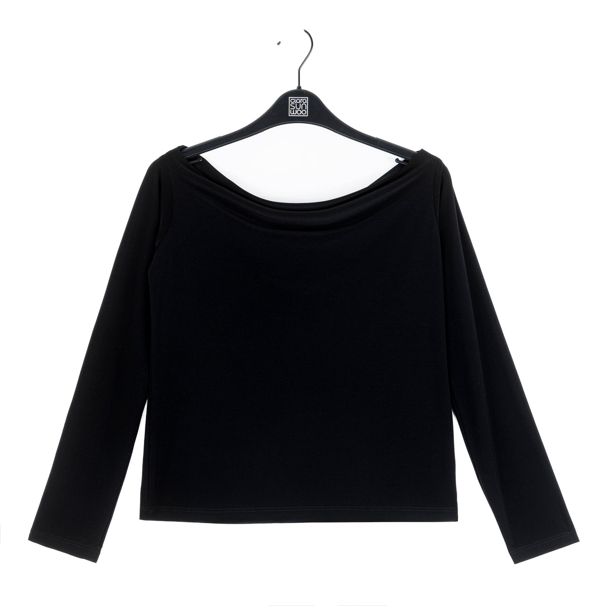 Modern Off Shoulder Top - Black | Clara Sunwoo